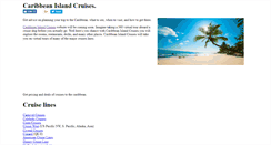 Desktop Screenshot of caribbeanislandcruises.com
