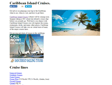 Tablet Screenshot of caribbeanislandcruises.com
